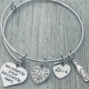 Friend Bracelet- Not Sisters By Blood But Sisters By Heart Jewelry- Beer